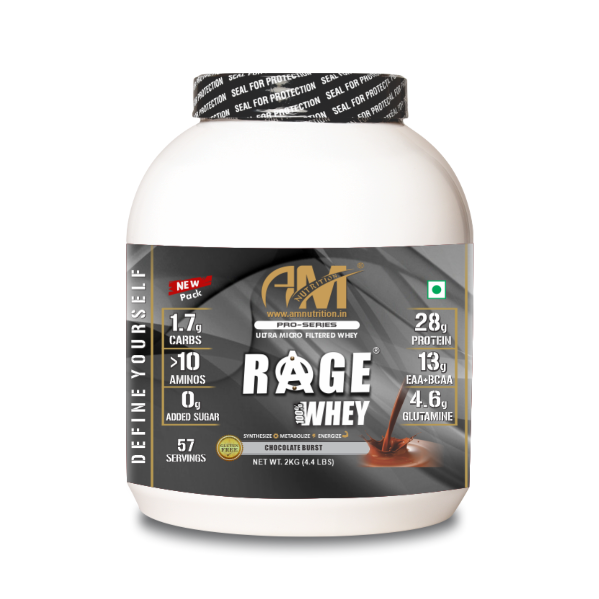 Rage Whey 100% Micro Filtered | Whey Isolate & Concentrate Blend (57 Servings)