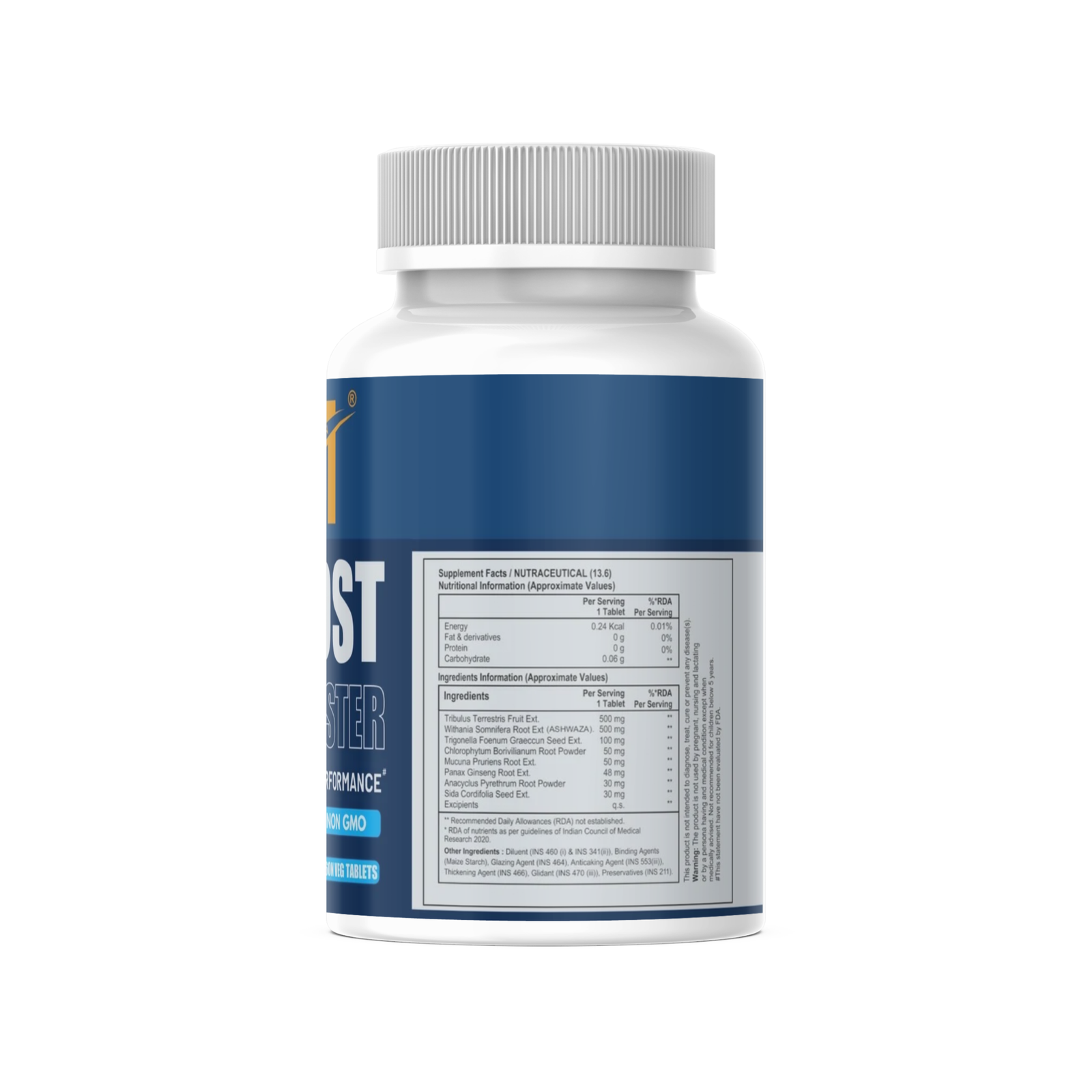 AM Nutrition HI-BOOST Testobooster | Natural Testosterone Booster for Men | Strength, Stamina & Performance | 60 Vegan Tablets | Non-GMO, Gluten-Free, Soy-Free - Image 2