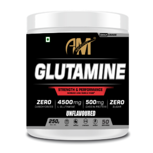 L- Glutamine 4500mg with 500mg of Casein Protein-Hydrolysate (50 Servings)