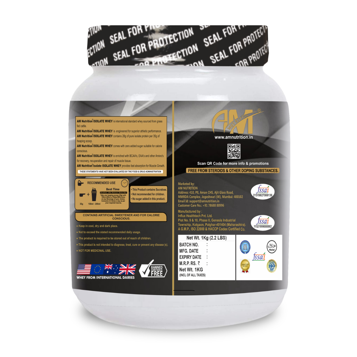 Whey Protein Isolate | 28g Isolate Hydrolyzed Micro-Filtered 90% Whey - Image 3