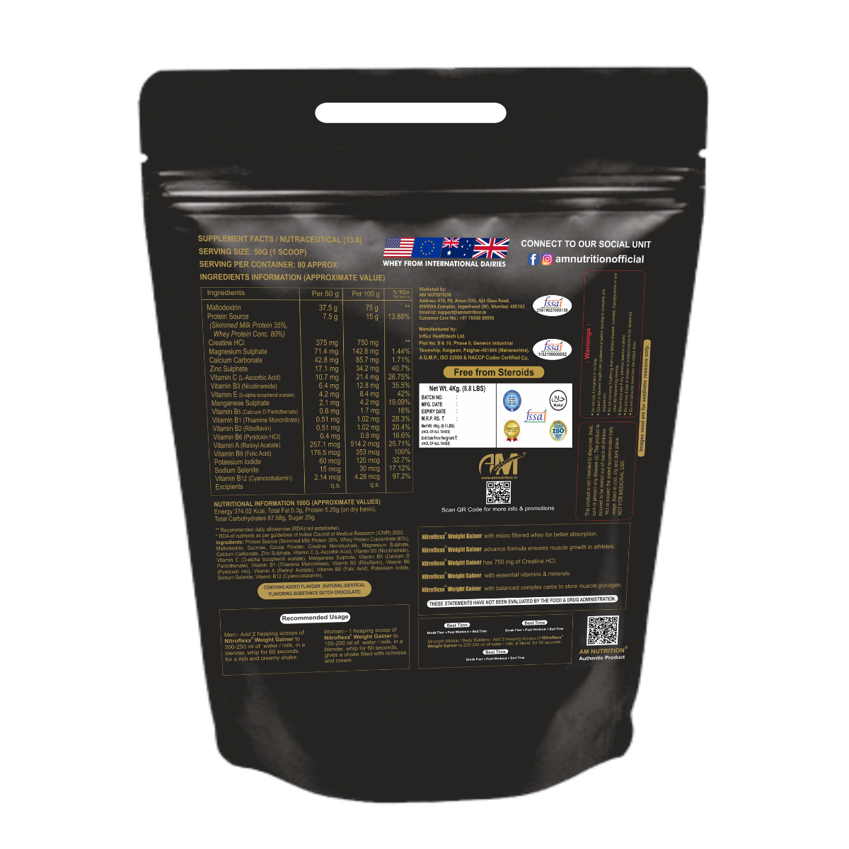 Nitroflexx Weight Gainer for Muscle Growth - Image 4