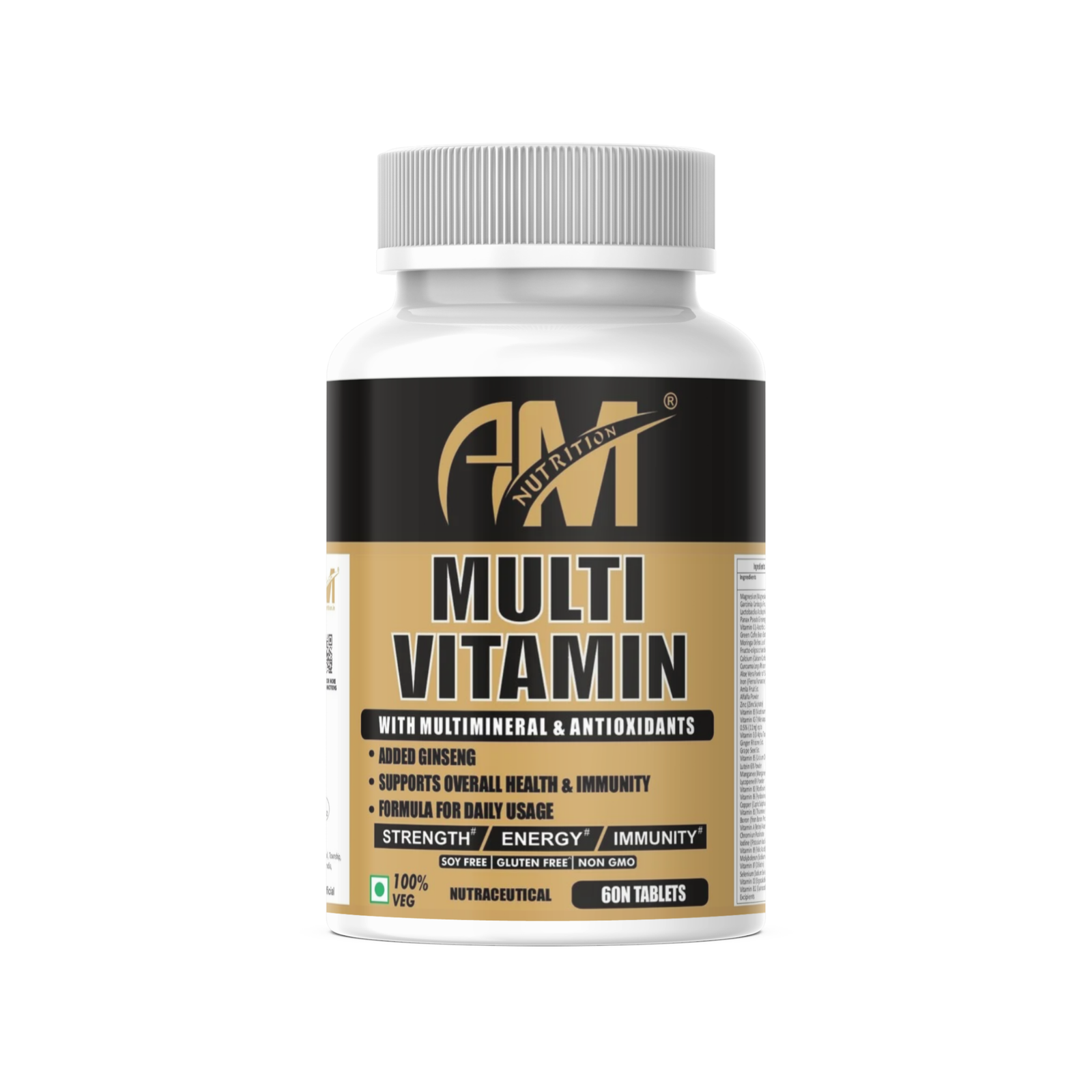 Multivitamin Supports Overall Health & Immunity | Suitable for Both Men & Women (60 Veg Tablet)