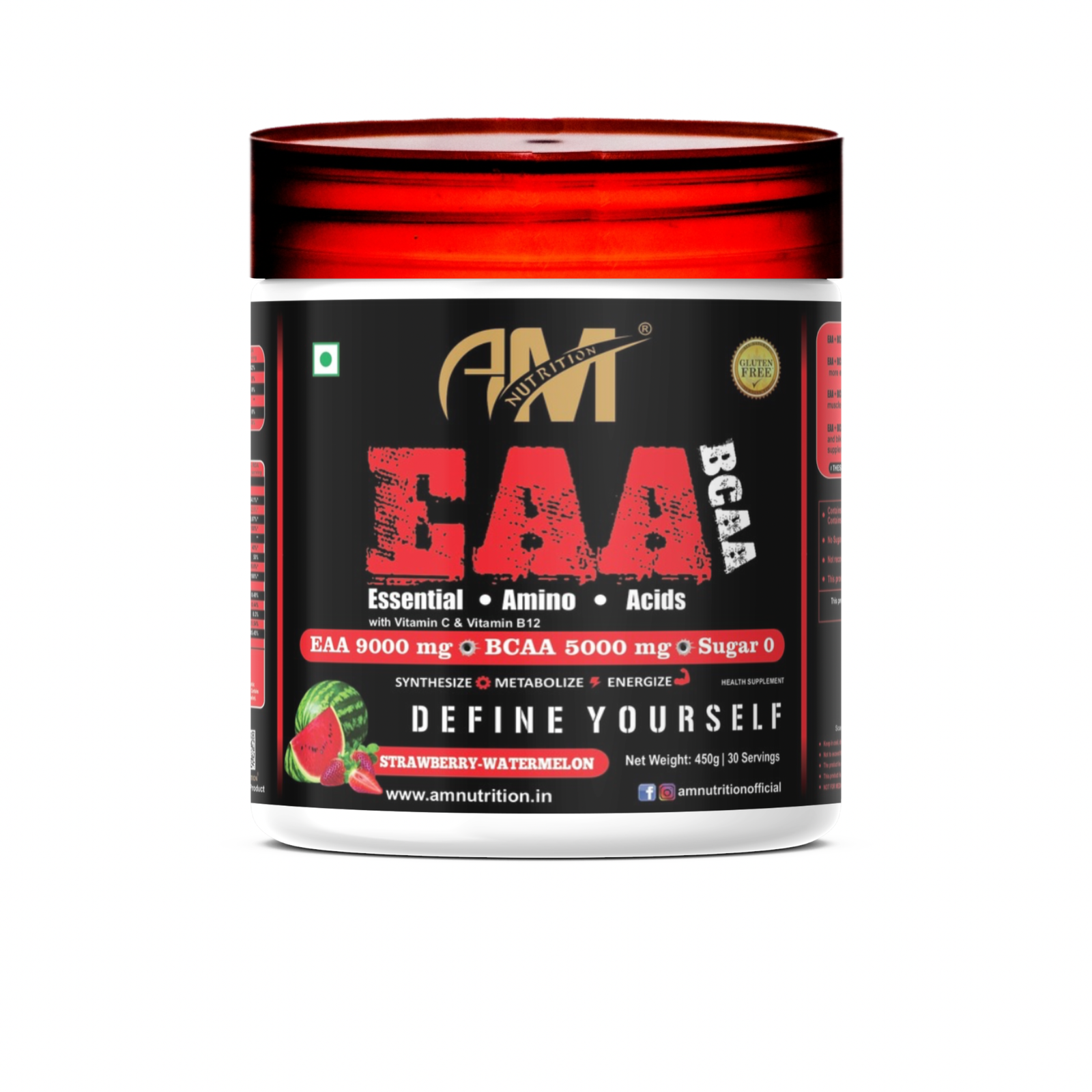 Essential Amino Acid | EAA 9000mg & BCAA 5000mg | 0g Sugar | Pre-Intra-Post Workout Supplement (Pack of 450g)