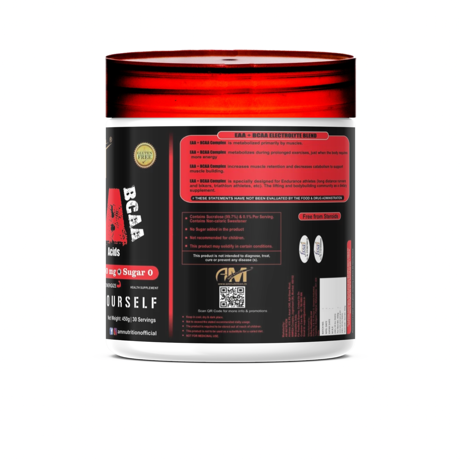 Essential Amino Acid | EAA 9000mg & BCAA 5000mg | 0g Sugar | Pre-Intra-Post Workout Supplement (Pack of 450g) - Image 2