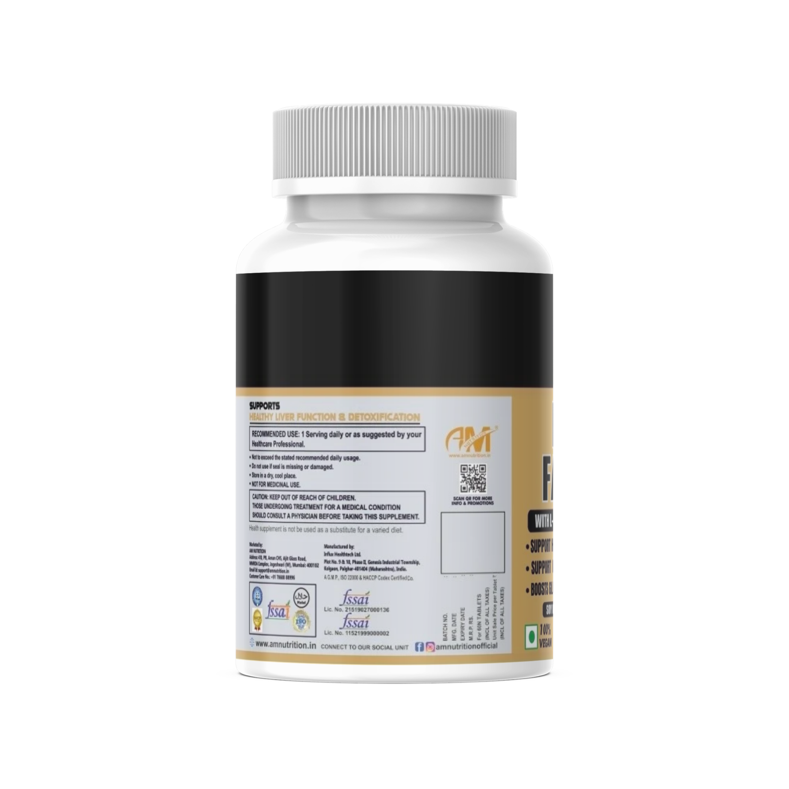 Liver Factor (60 Veg Tablets) | Liver Detox with Milk Thistle, L-Glutathione, Dandelion Leaf, Curcumin Ext, and Vitamin B12 | Promotes Optimal Liver Function for Men and Women - Image 2
